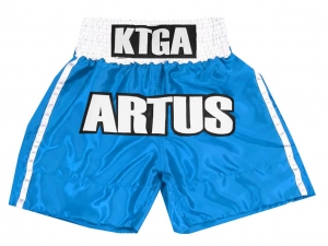 Custom Boxing Shorts : KNBXCUST-2042-Skyblue